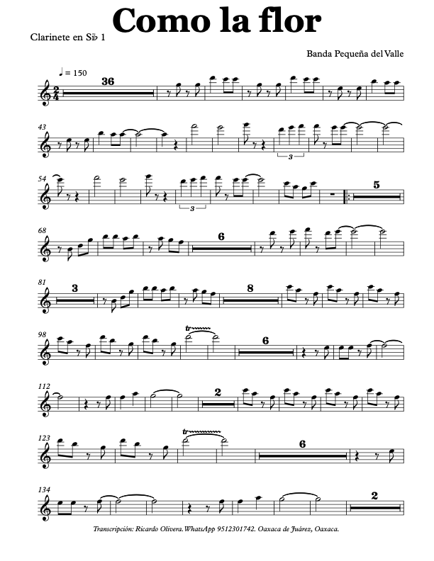 La imagen puede contener una previsualizacion de una partitura